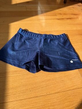 Destira Kids Navy Athletic Shorts with Star Accent